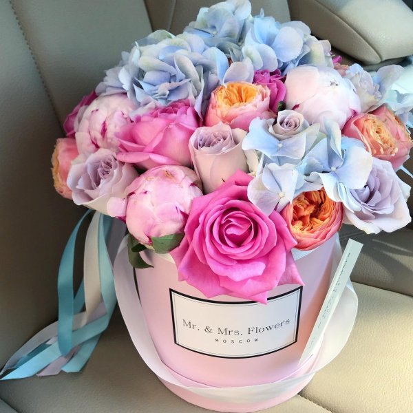 цветы в коробке