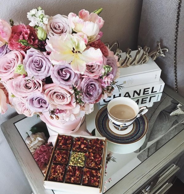 доброе утро розы и кофе