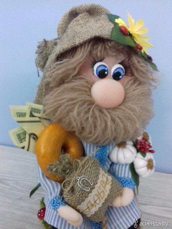 сувениры домовята из мешковины