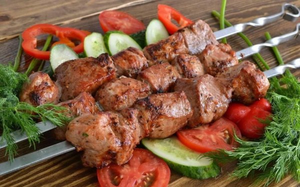 плов и шашлык