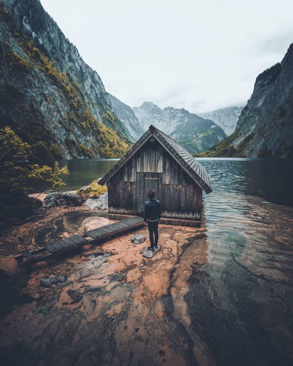 домик на озере оберзее германия