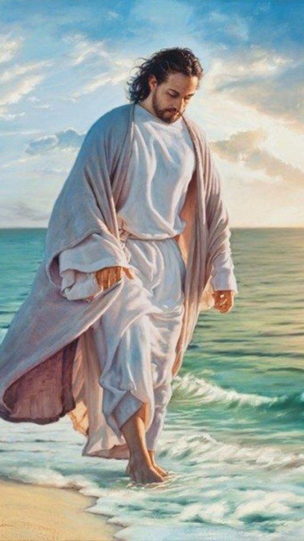 jesus walks on the water