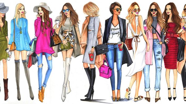 модная иллюстрация