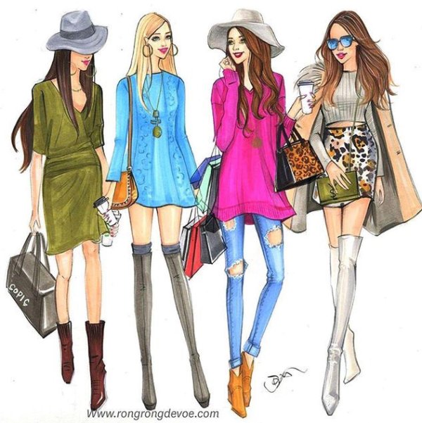 фэшн иллюстрации