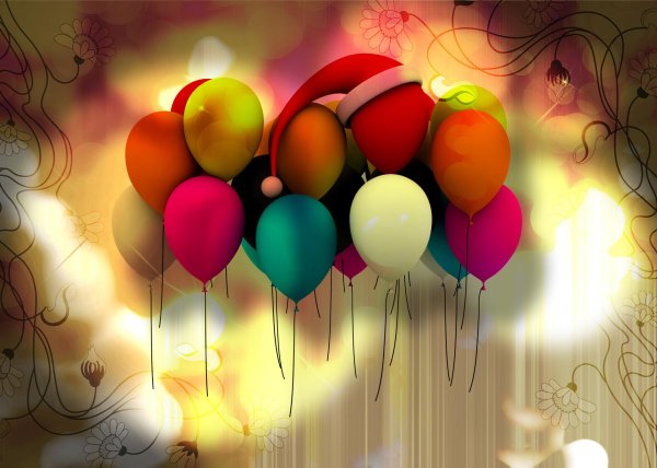 яркие шары