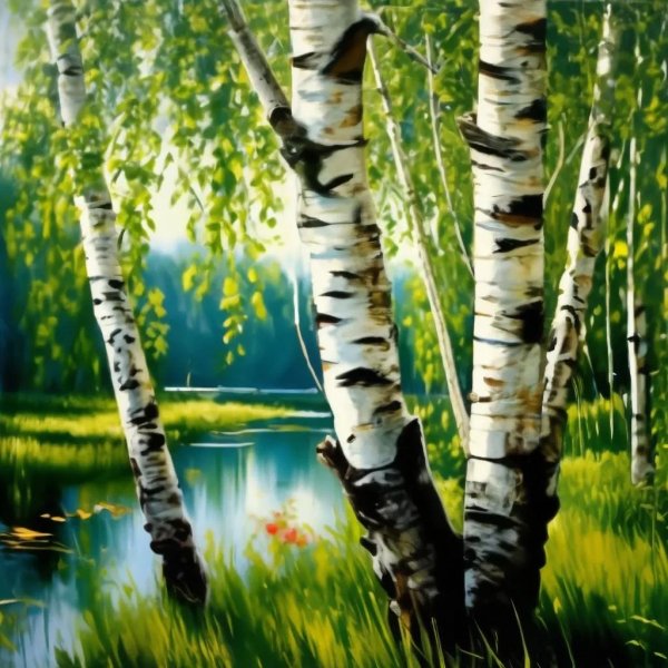 пейзажи с березами