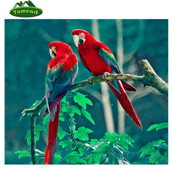 алмазная мозаика 40х50 попугаи