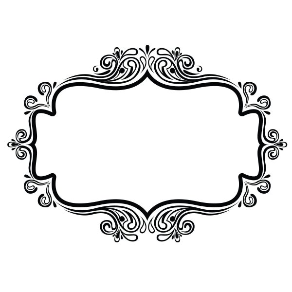 рамочка с вензелями