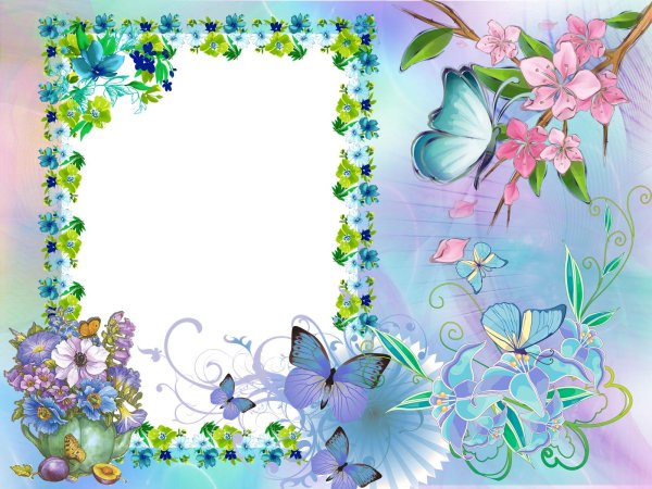 цветочная рамка