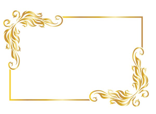 рамочка золотая