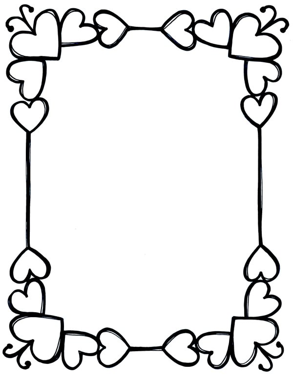 рамочка раскраска