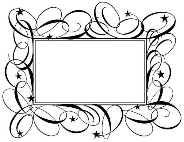 красивые рамки для текста черно белые