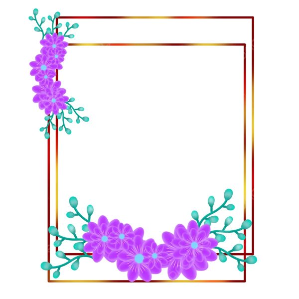 рамка цветочная