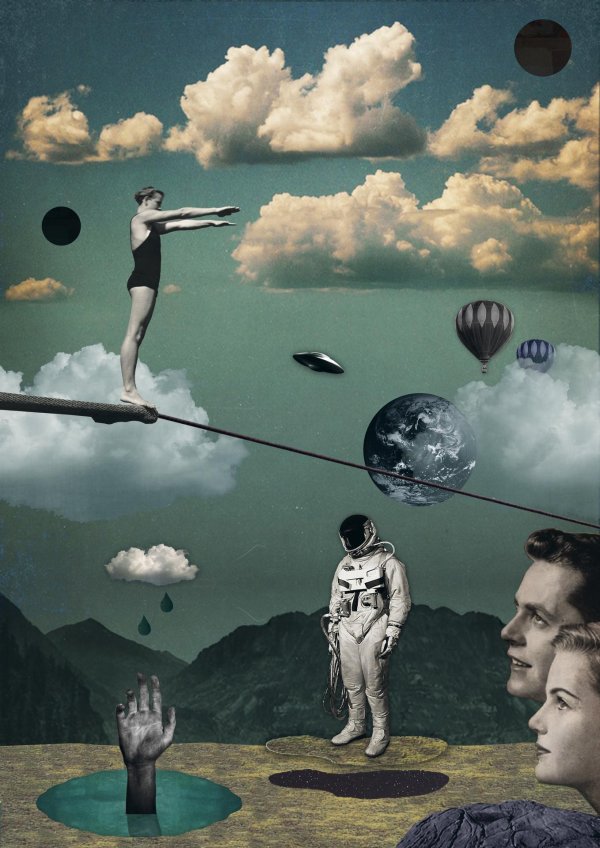 surreal collage photoshop