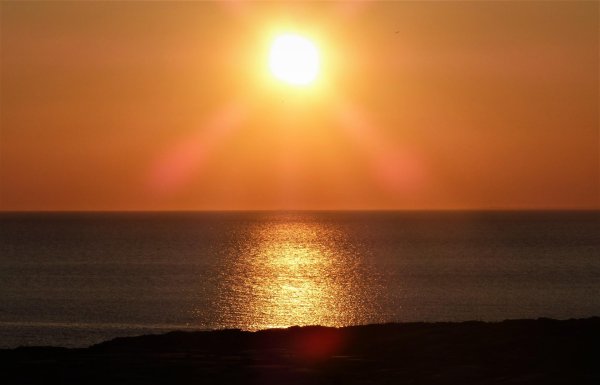 рассвет на море