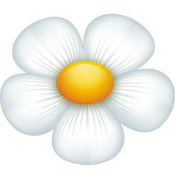 мультяшная ромашка