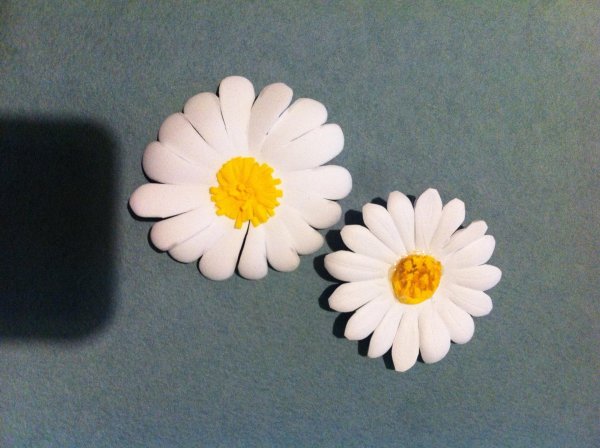 фоамиран ромашка