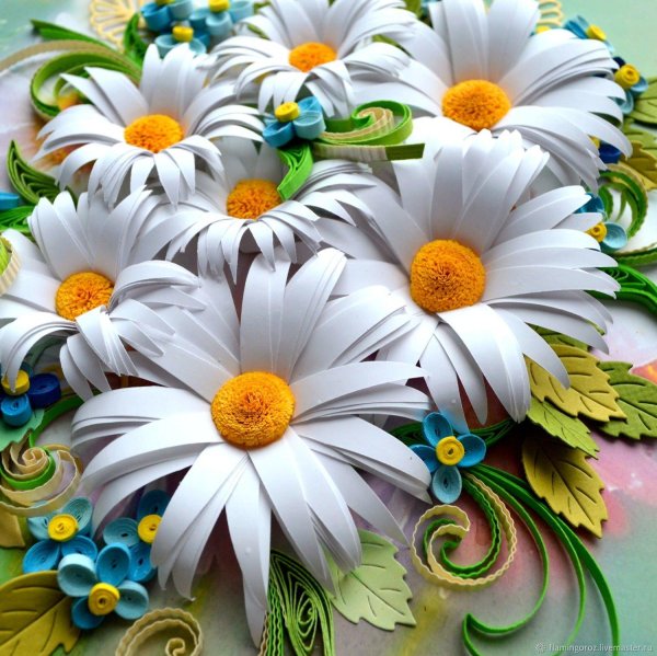 квиллинг ромашка