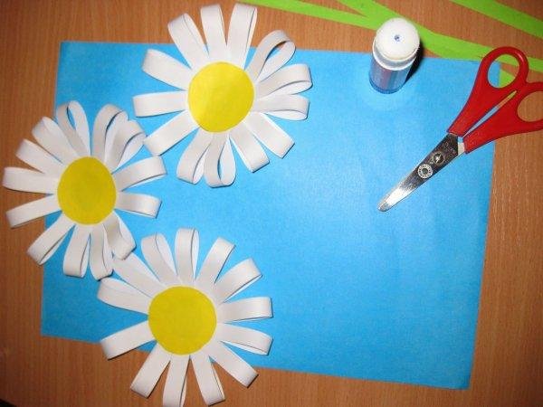 аппликация ромашка