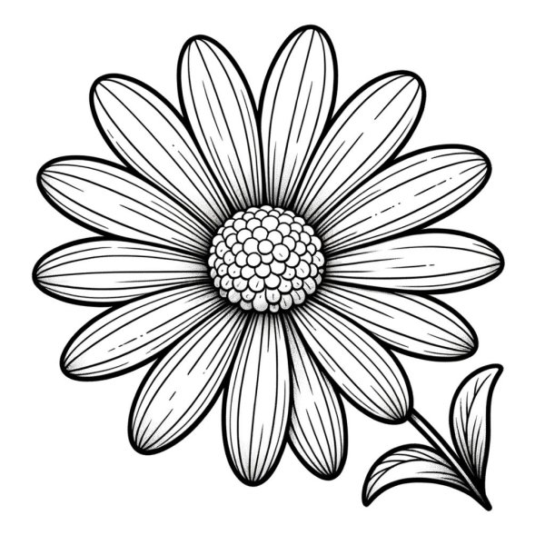 ромашка эскиз