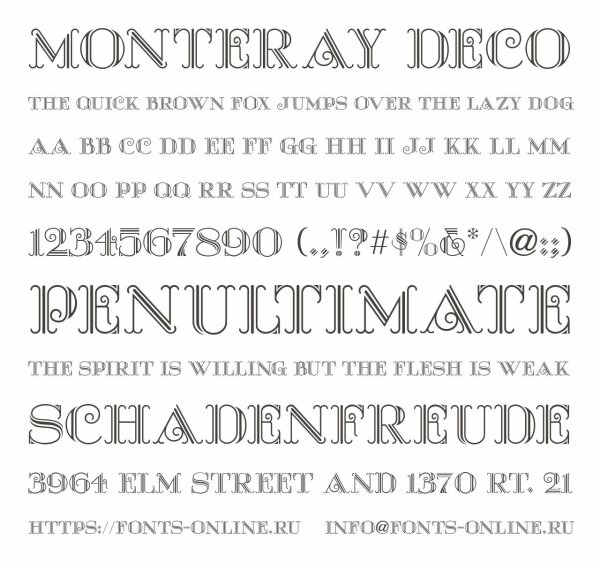 латинские шрифты