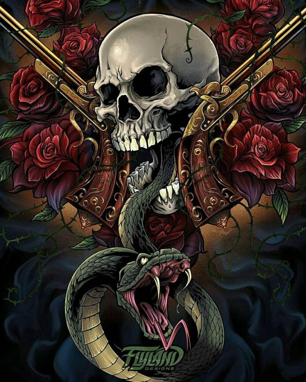 guns n roses skull