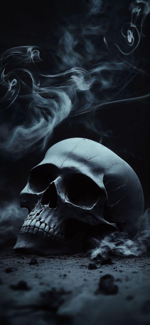 black skull wallpaper