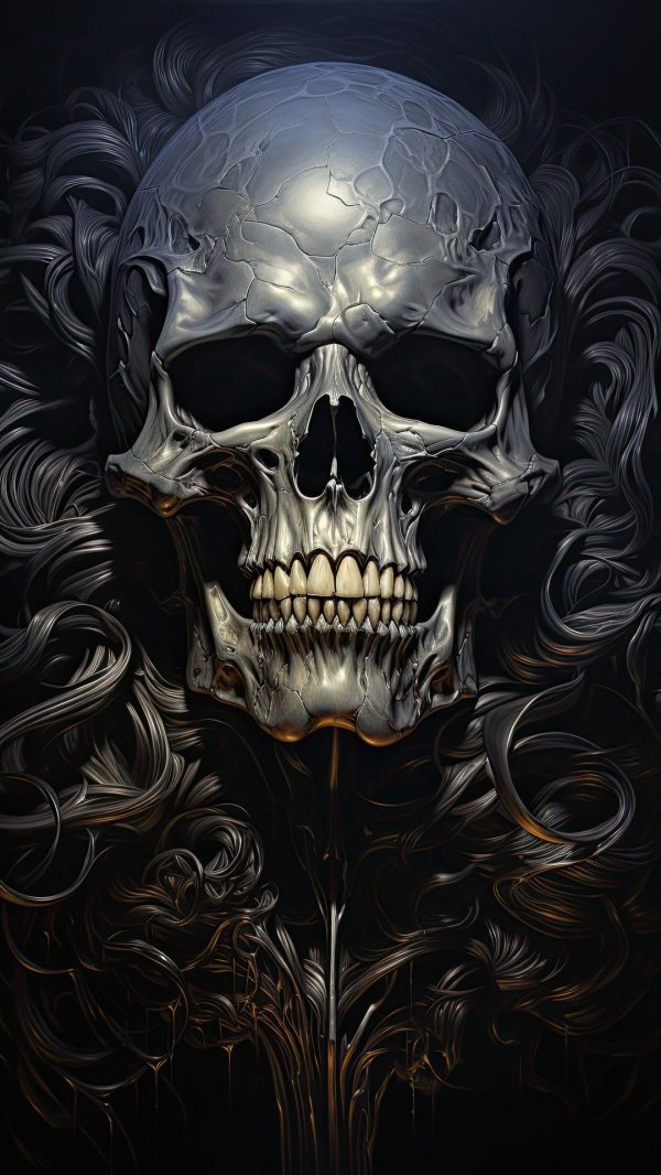 картины с черепами