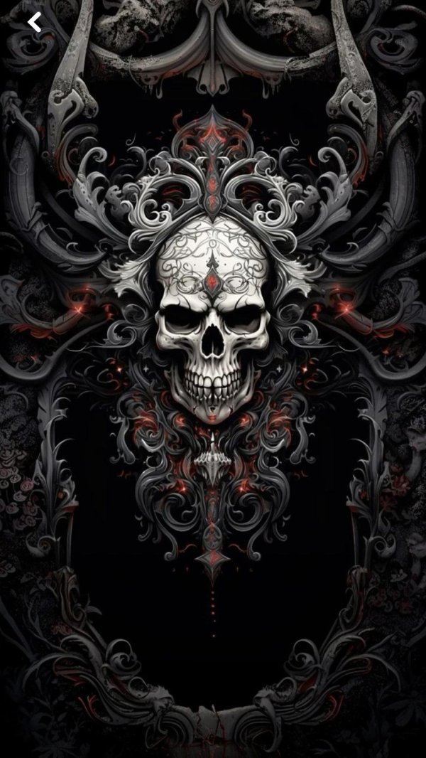 black skull wallpaper
