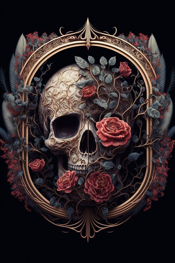 картины с черепами