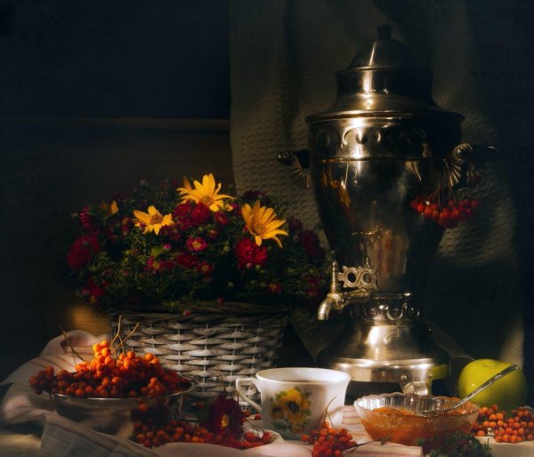 чай самовар