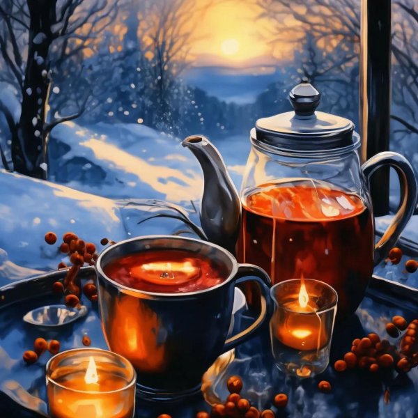 зимнего вечера