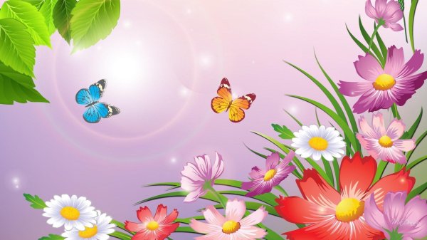 цветочные фоны