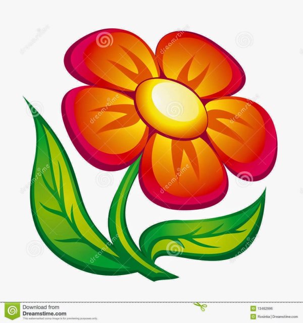 мультяшные цветочки