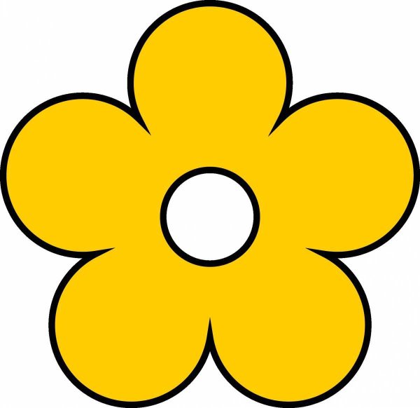 цветок шаблон