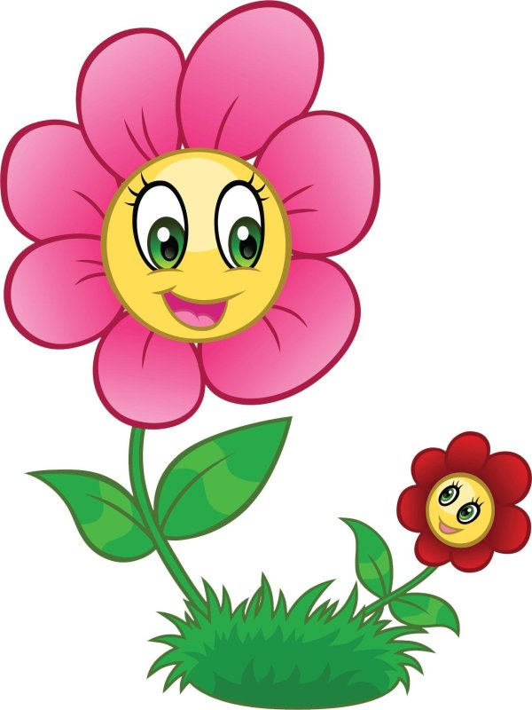 цветочек мультяшный