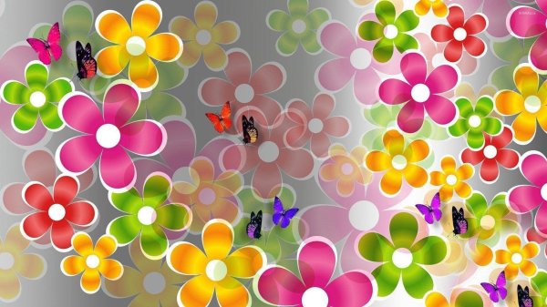 цветочные фоны