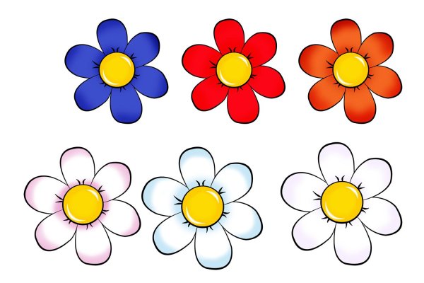 цветочки для аппликации