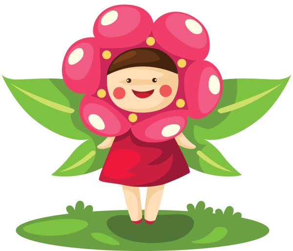 цветочек мультяшный