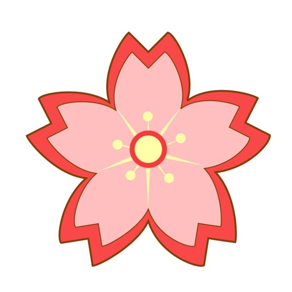 трафарет цветов сакуры