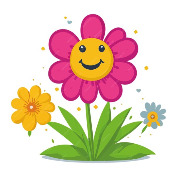 цветочек мультяшный