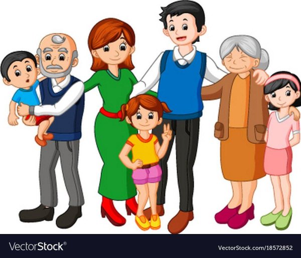 семья вместе иллюстрация