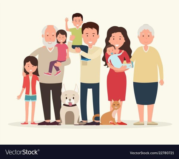 изображение большой семьи