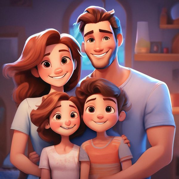 родители мультяшные