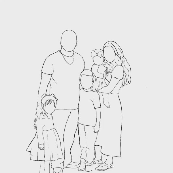семья эскиз