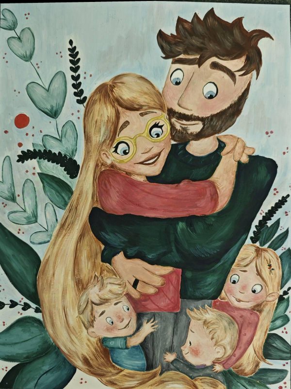 рисунок семейный