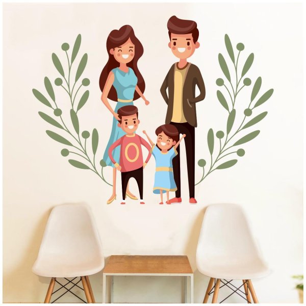 милые иллюстрации семьи