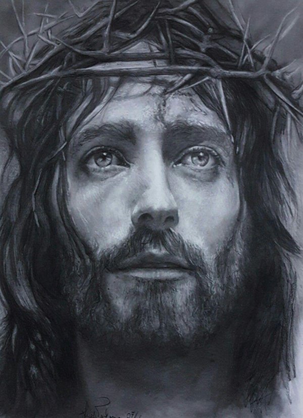 иисус карандашом