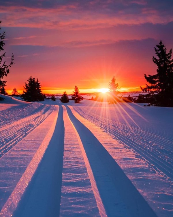 зимние закаты