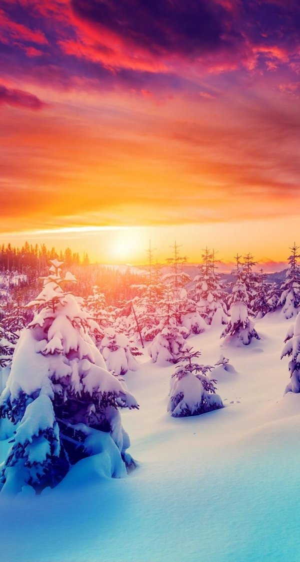 зимние закаты